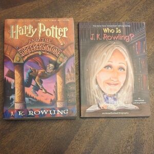 Harry Potter First Edition and Who Is J.K. Rowling? Book Set